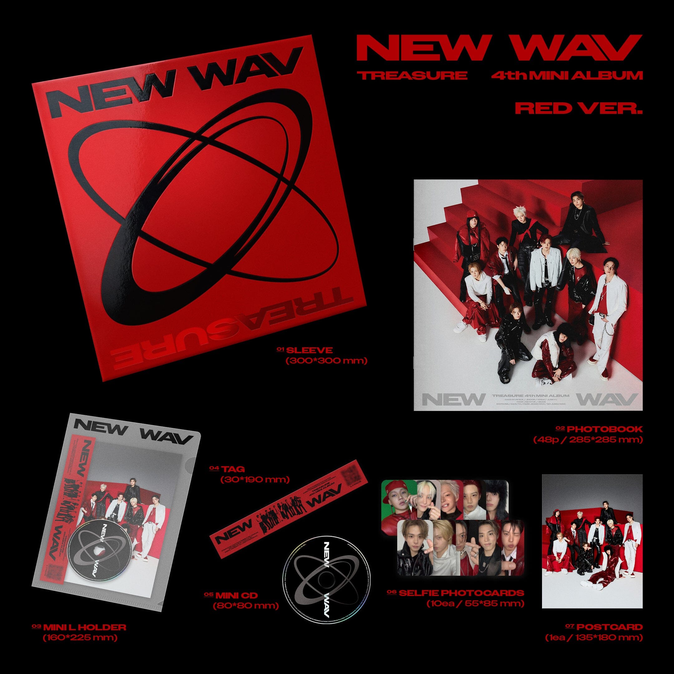 TREASURE - NEW WAV SET + EARLY-BIRD Weverse Gift Nolae