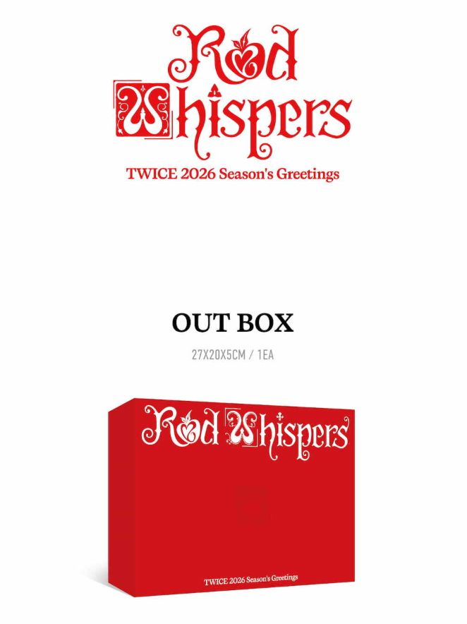 TWICE - 2026 SEASON'S GREETINGS (RED WHISPERS) + FANS SHOP Photocard S