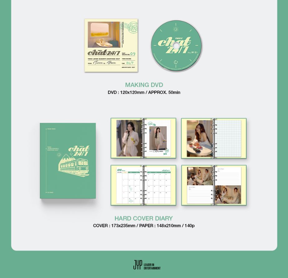 TWICE - 2027 JAPAN SEASON'S GREETINGS (CHAT 24/7) + JYP SHOP Gift Nolae