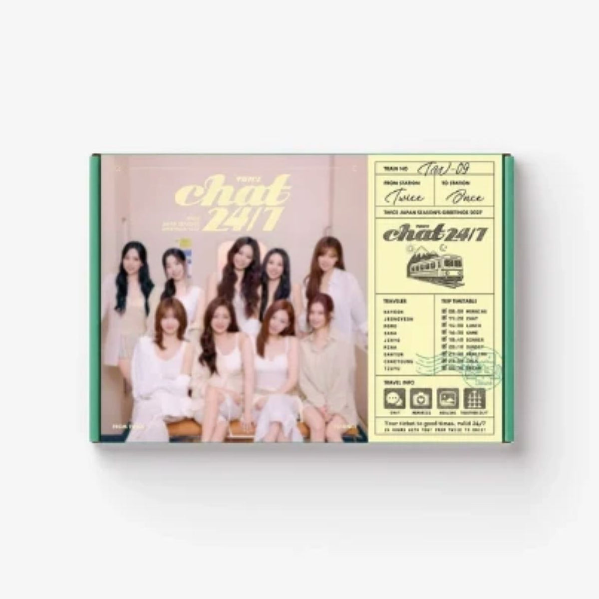 TWICE - 2027 JAPAN SEASON'S GREETINGS (CHAT 24/7) + JYP SHOP Gift Nolae