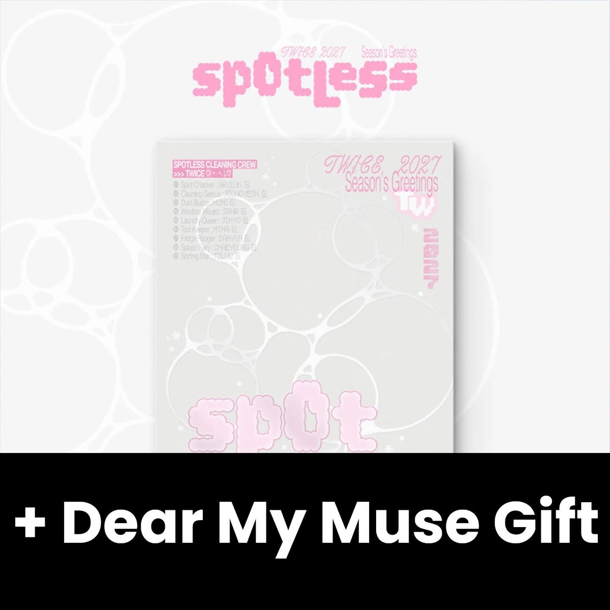 TWICE - 2027 SEASON'S GREETINGS (SPOTLESS) + Dear My Muse Gift Nolae