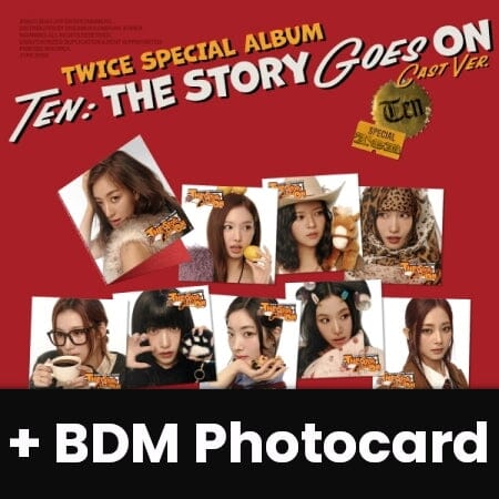 TWICE The story goes on BDM トレカ　2set18枚 TWICE - TEN : THE STORY GOES ON (CAST VER.) + BDM PHOTOCARD