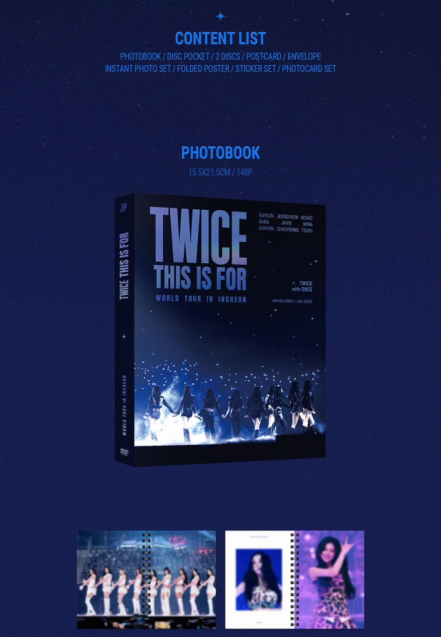TWICE - 'THIS IS FOR' WORLD TOUR IN INCHEON (DVD & BLU-RAY) + Original