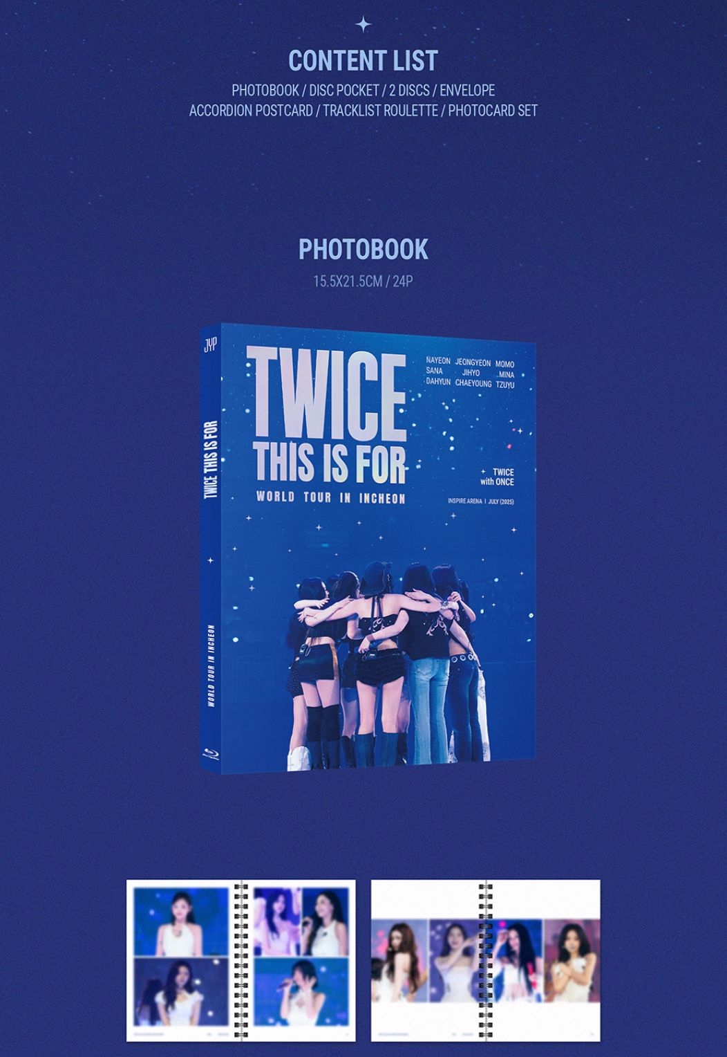 TWICE - 'THIS IS FOR' WORLD TOUR IN INCHEON (DVD & BLU-RAY) + Original