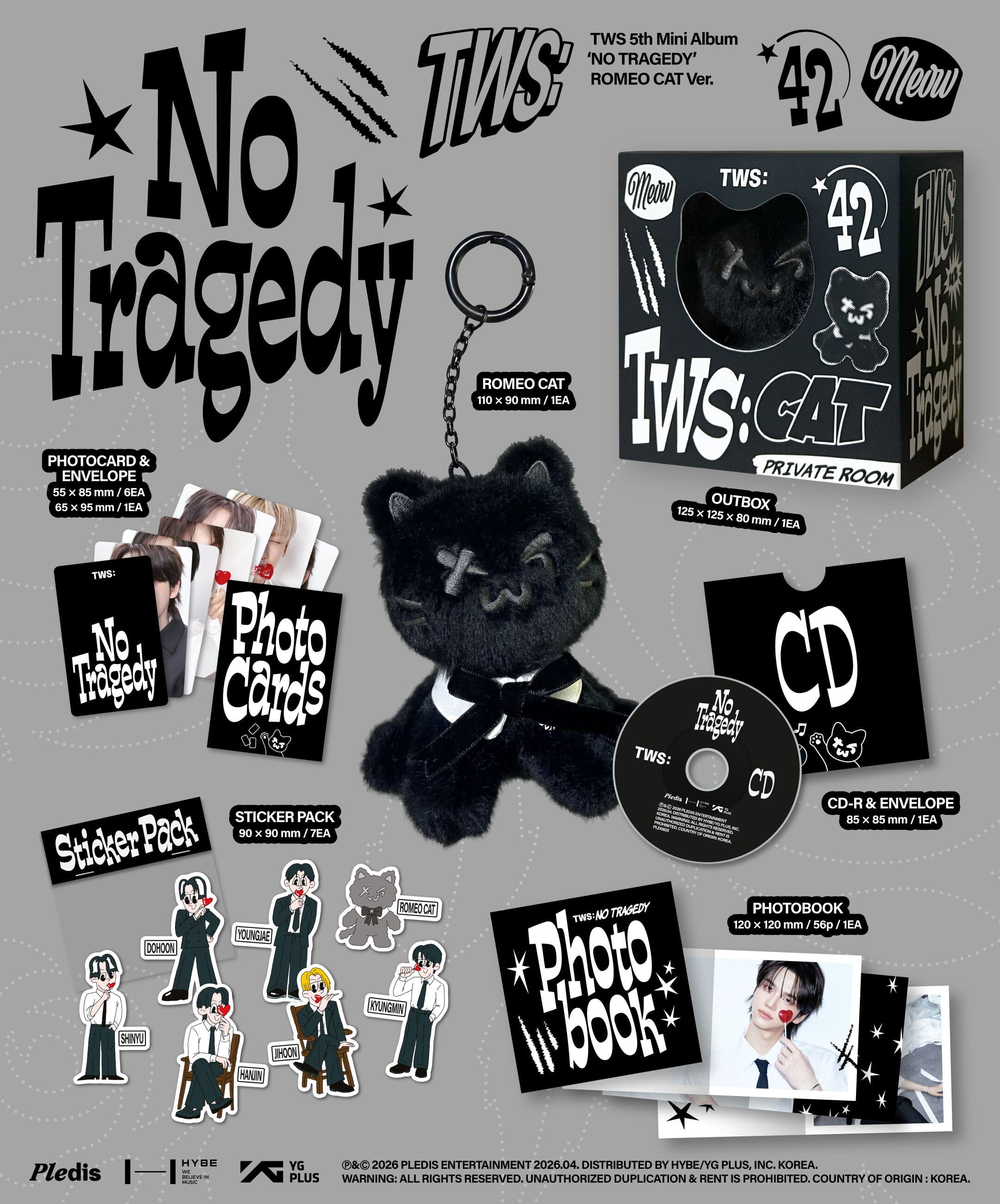 TWS - NO TRAGEDY (ROMEO CAT VER.) Nolae