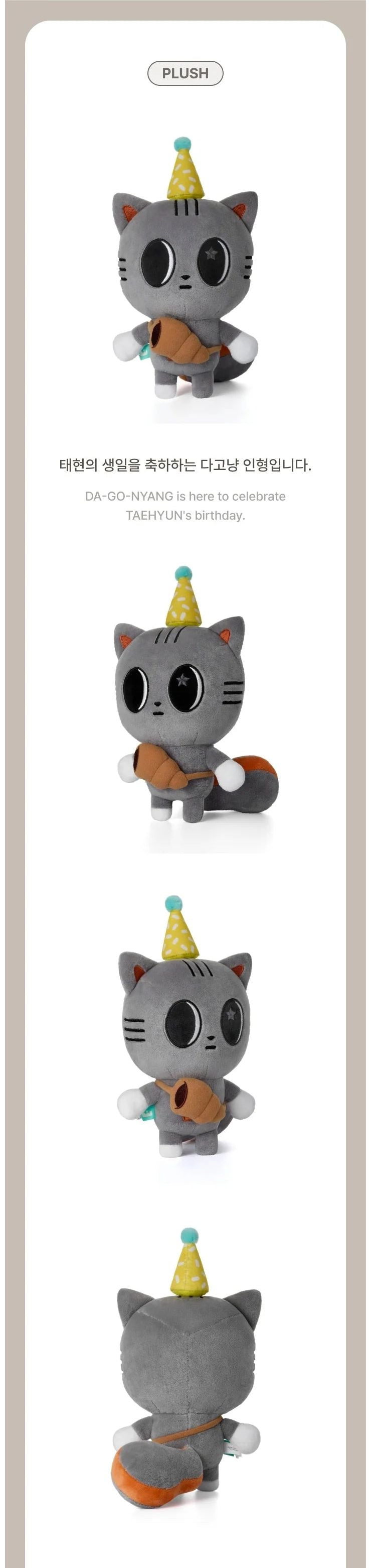 TXT - HAPPY TAEHYUN DAY DA-GO-NYANG PLUSH SET