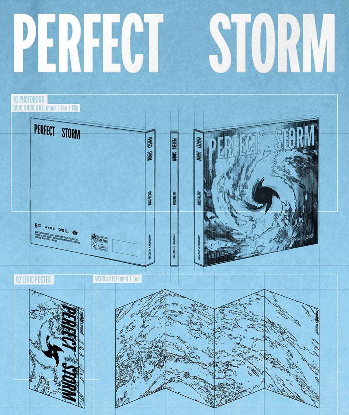 TXT - PERFECT STORM + Makestar Gift Nolae