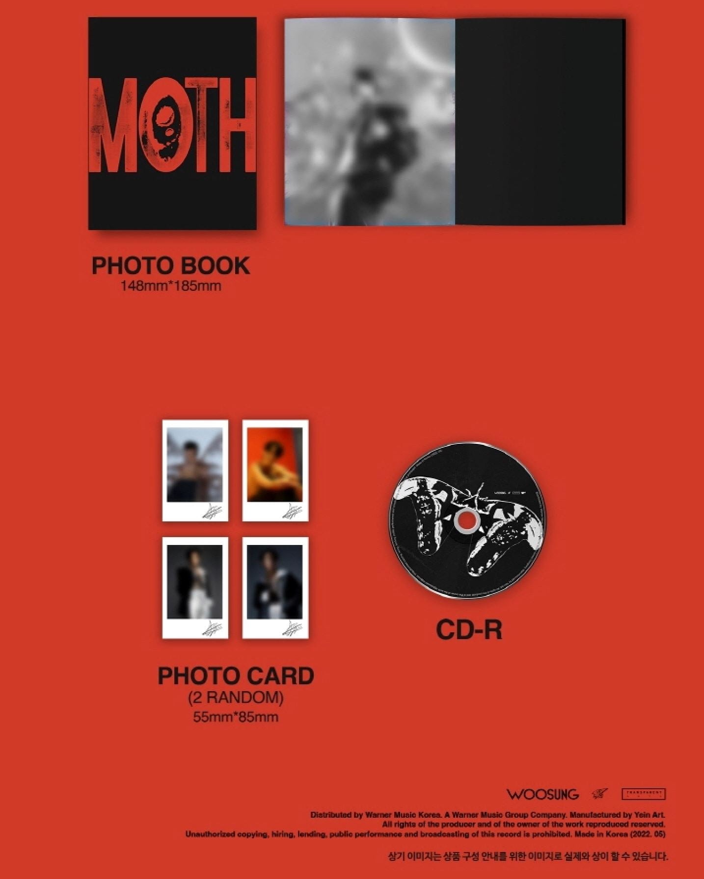 WOOSUNG (THE ROSE) - MOTH (MINI ALBUM) Nolae