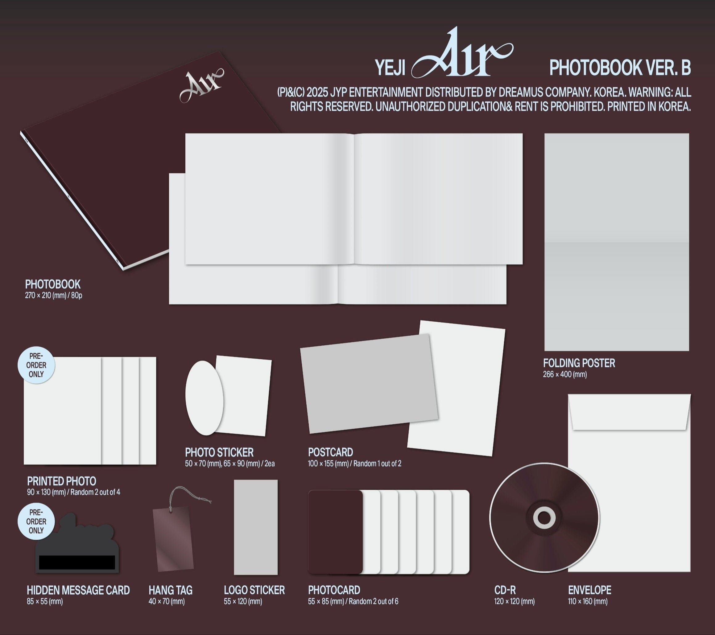 YEJI (ITZY) - AIR (PHOTOBOOK VER.) Nolae