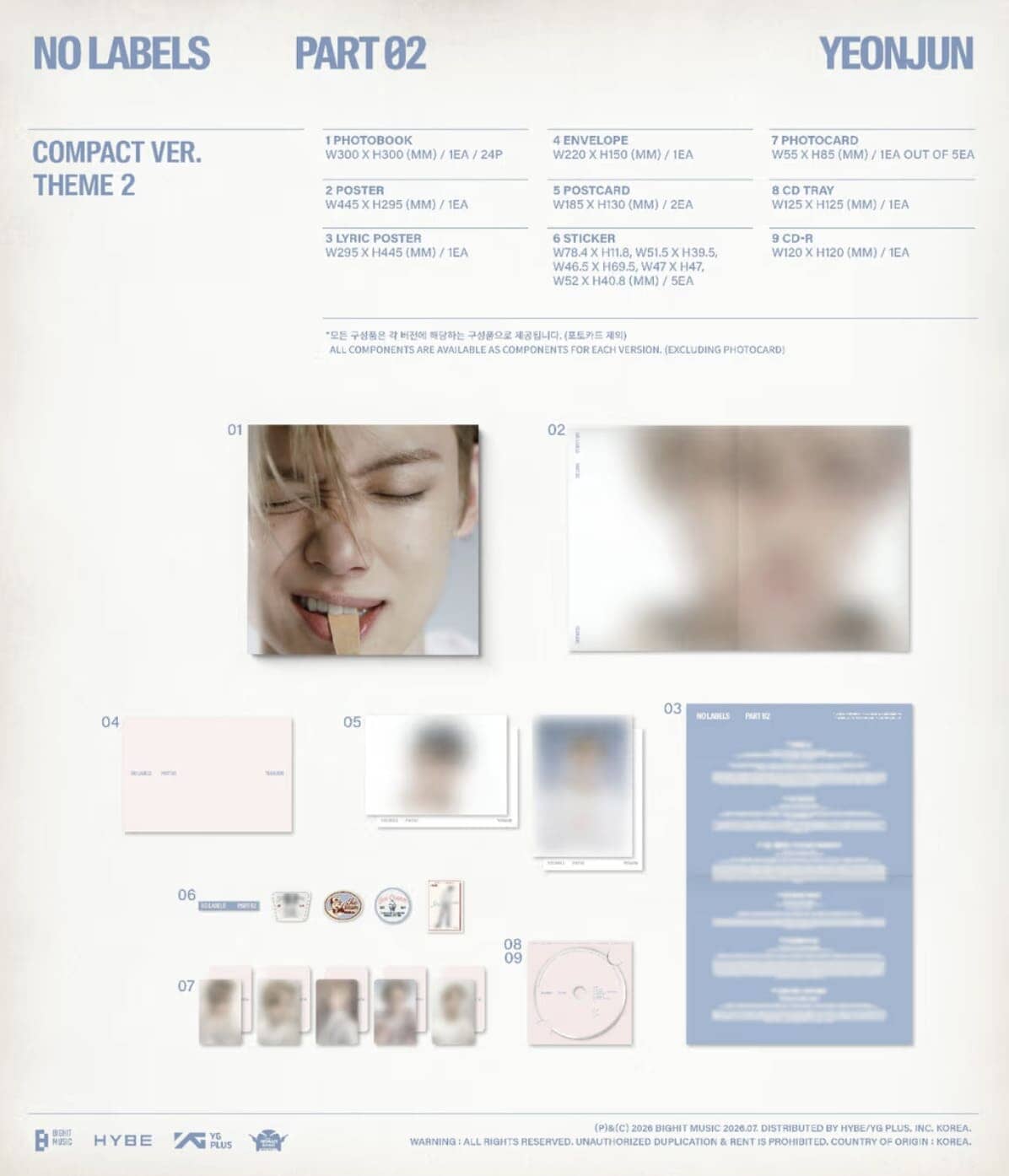 Buy YEONJUN NO LABELS: Part 02 – Compact Version