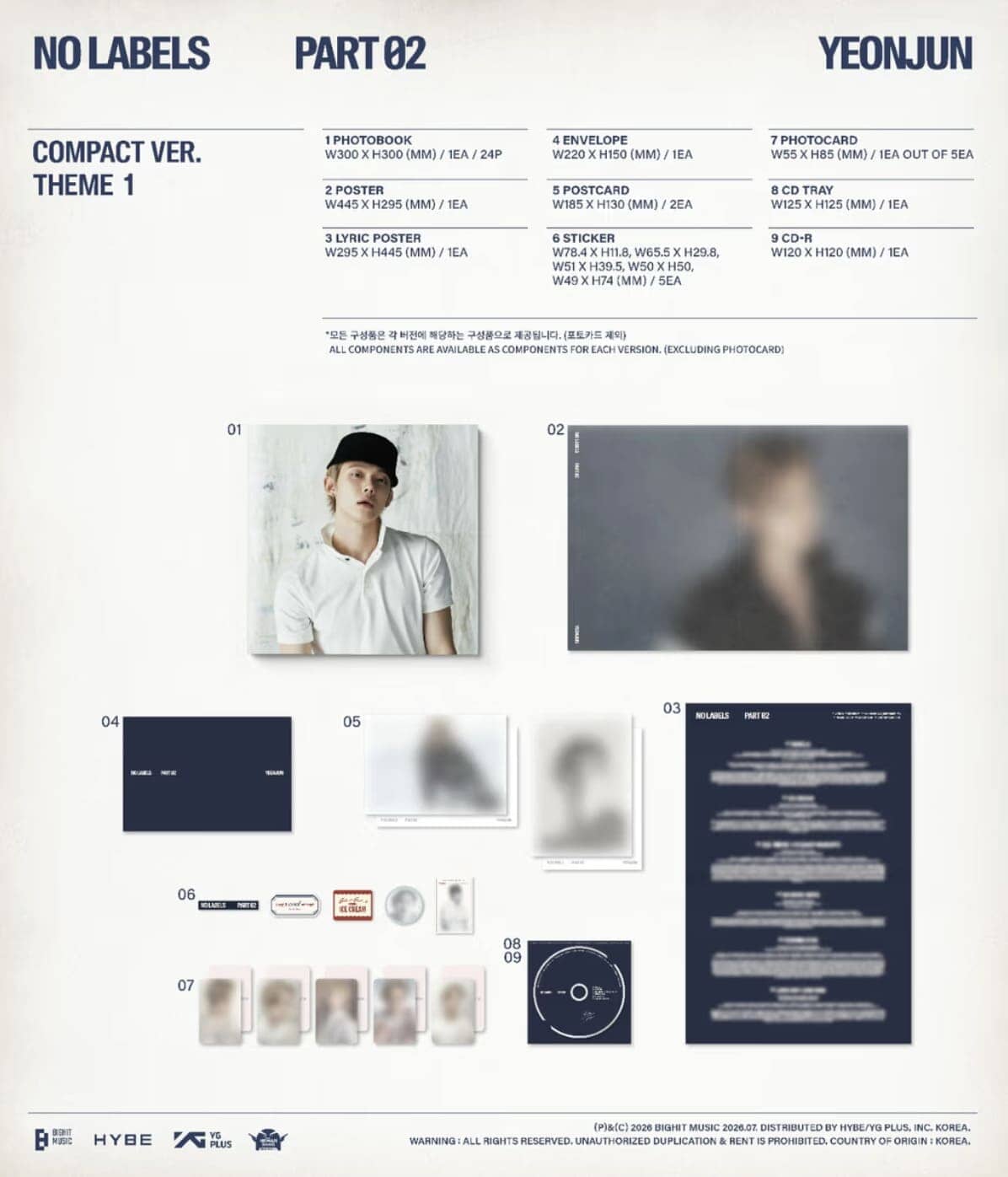 Buy YEONJUN NO LABELS: Part 02 – Compact Version
