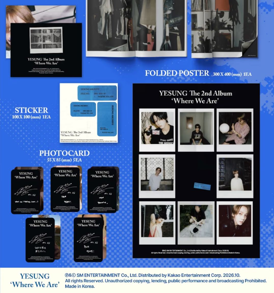 YESUNG (SUPER JUNIOR) - WHERE WE ARE (PHOTOBOOK VER.) Nolae