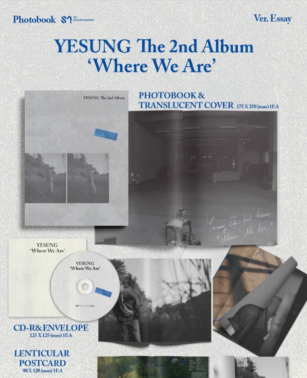 YESUNG (SUPER JUNIOR) - WHERE WE ARE (PHOTOBOOK VER.) + SM Gift Nolae