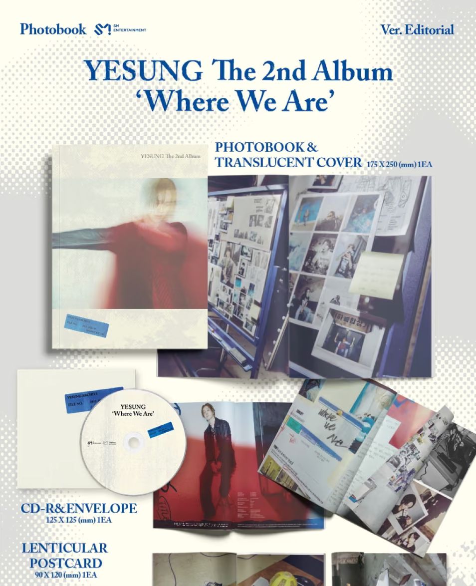 YESUNG (SUPER JUNIOR) - WHERE WE ARE SET + SM Gift Nolae