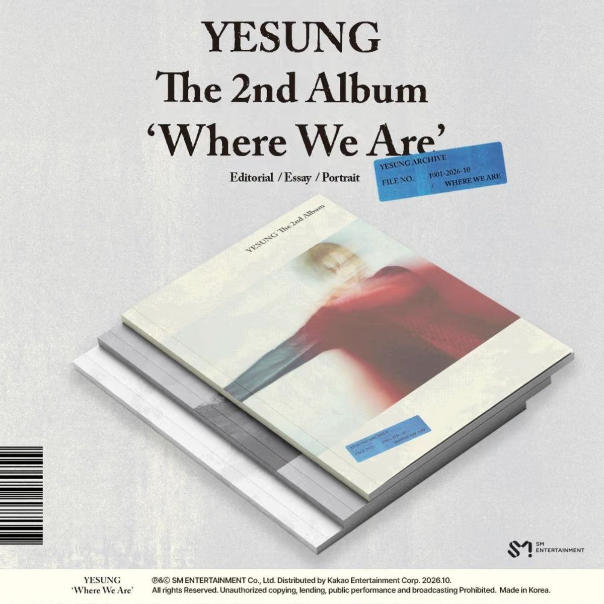 YESUNG (SUPER JUNIOR) - WHERE WE ARE SET + SM Gift Nolae