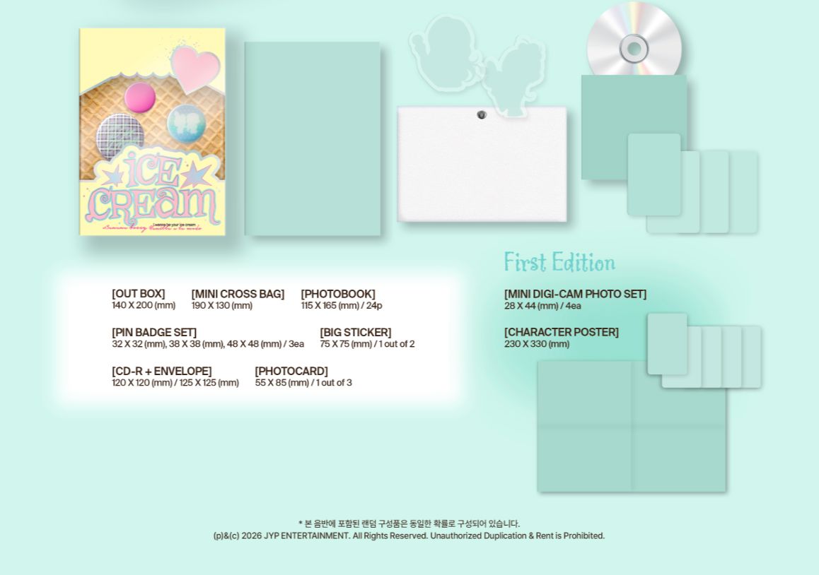 YUNA (ITZY) - ICE CREAM (MINI BAG VER.) Nolae