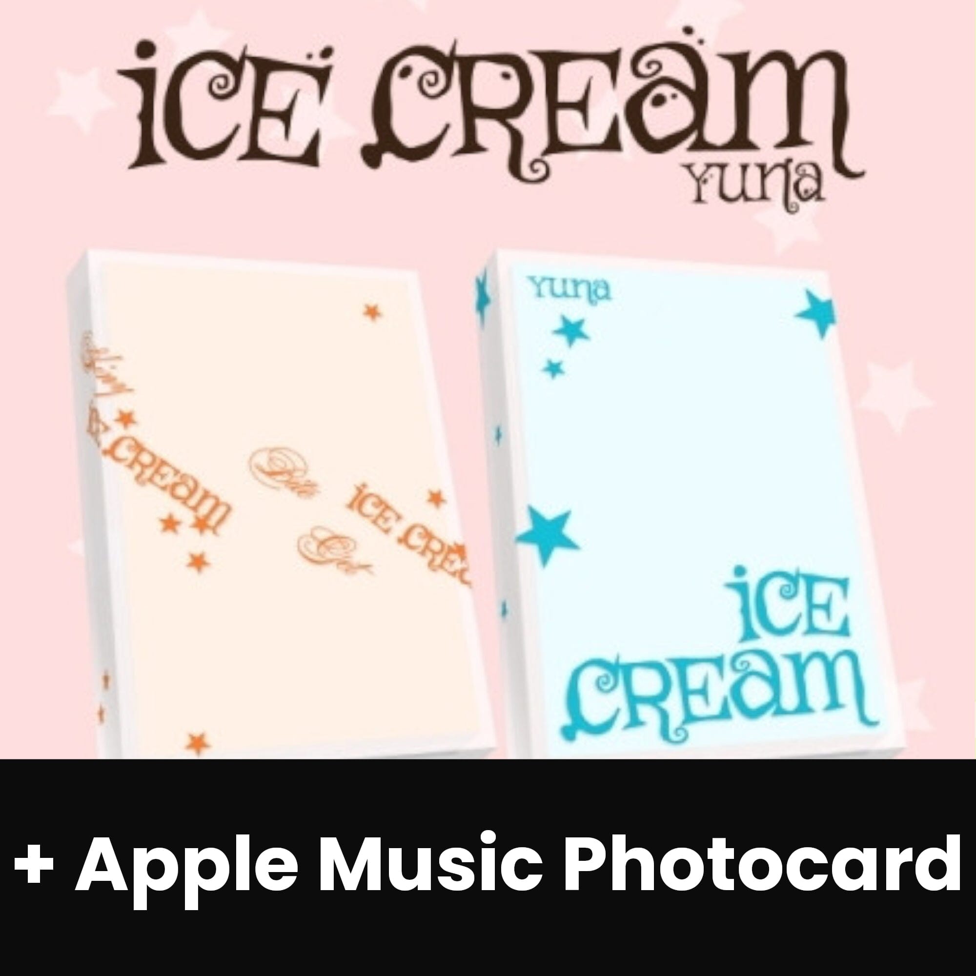 YUNA (ITZY) - ICE CREAM (POCA ALBUM VER.) + Apple Music Photocard Nolae
