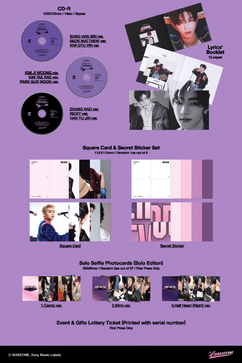 ZB1 - ICONIK (JAPAN SPECIAL EP) (LIMITED PRODUCTION SOLO EDITION)