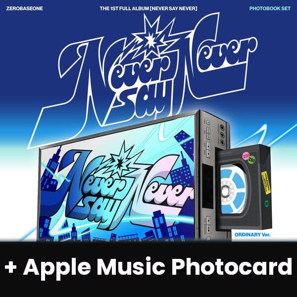 ZB1 - NEVER SAY NEVER (PHOTOBOOK VER.) + Apple Music Photocard