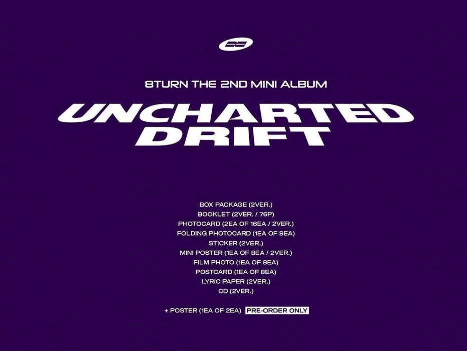 8TURN - UNCHARTED DRIFT (2ND MINI ALBUM) Nolae Kpop