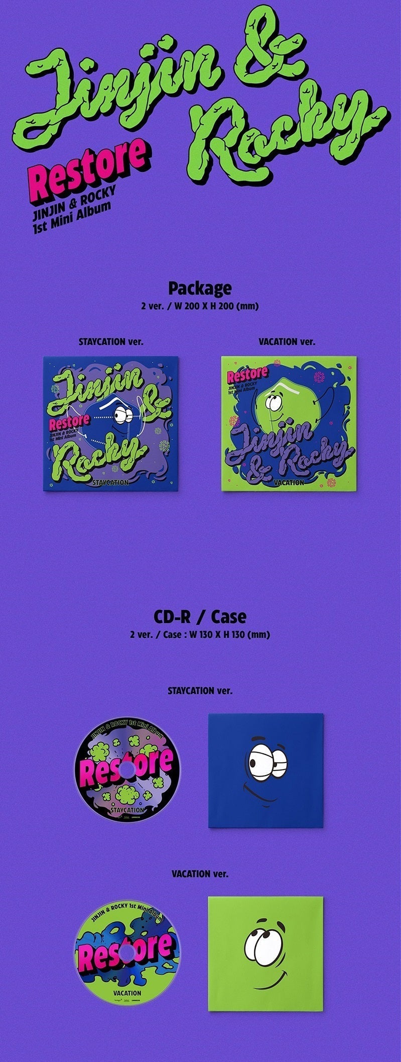 ASTRO JINJIN & ROCKY - RESTORE (1ST MINI ALBUM) Nolae Kpop