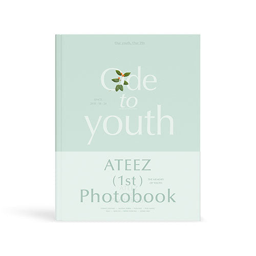 ATEEZ OFFICIAL 1st PHOTOBOOK ODE TO YOUTH WITH shops PHOTOCARD AND POB PHOTOCARD FULL