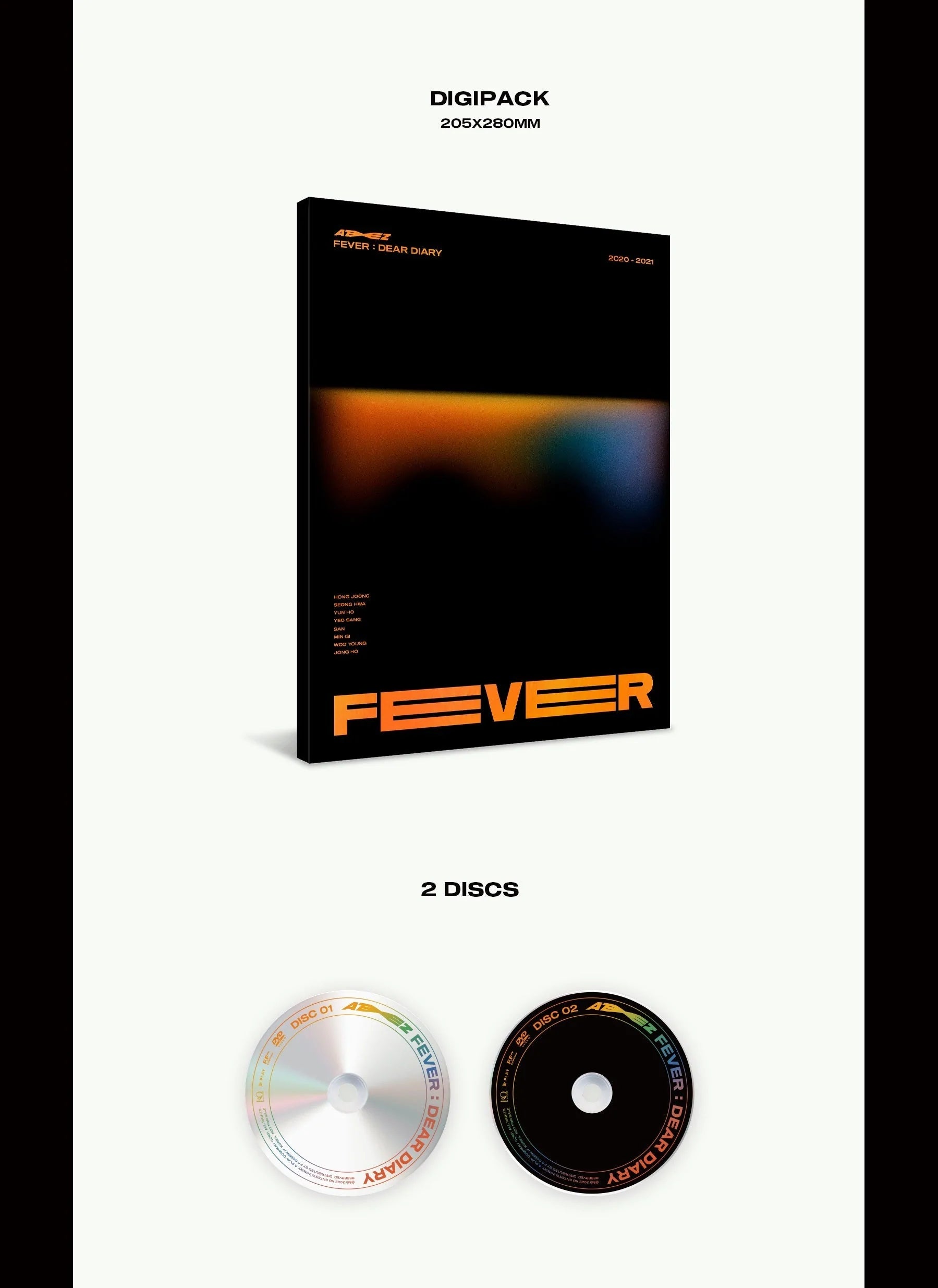 ATEEZ - FEVER : DEAR DIARY DVD ATEEZ - FEVER : DEAR DIARY DVD