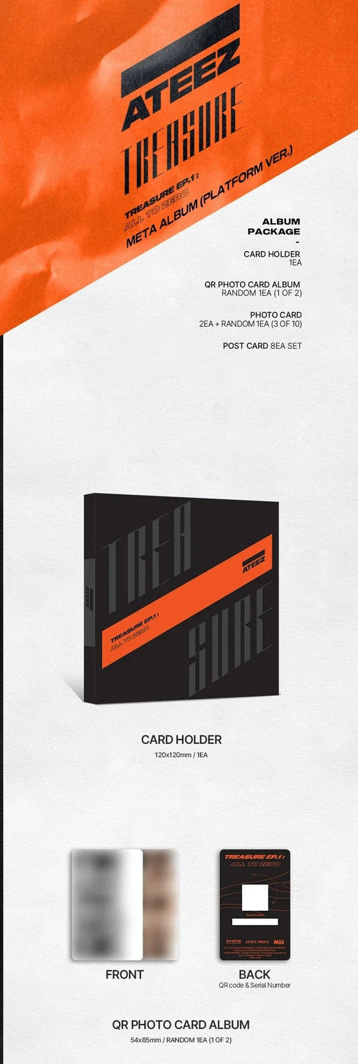 K-POP ATEEZ Album TREASURE EP.FIN : All To Action [ 1 PHOTOBOOK + 1 CD ]  A Ver