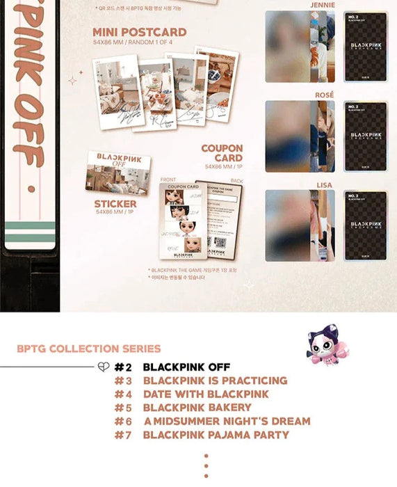 BLACKPINK - THE GAME PHOTOCARD COLLECTION SET + Weverse Gift Nolae Kpop