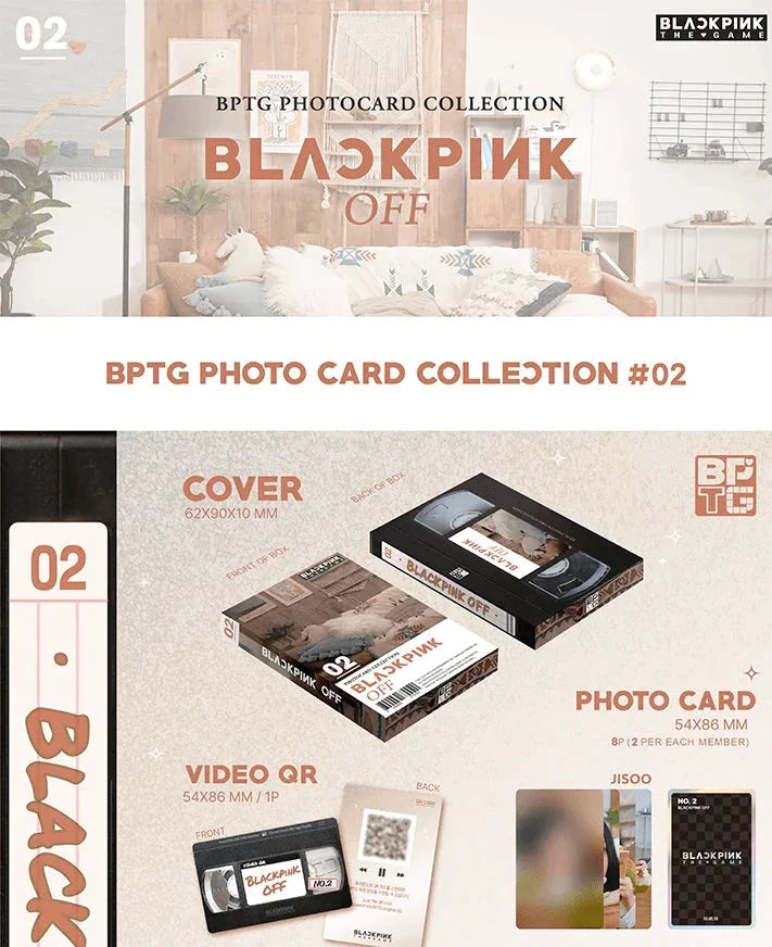 BLACKPINK - THE GAME PHOTOCARD COLLECTION SET + Weverse Gift Nolae Kpop