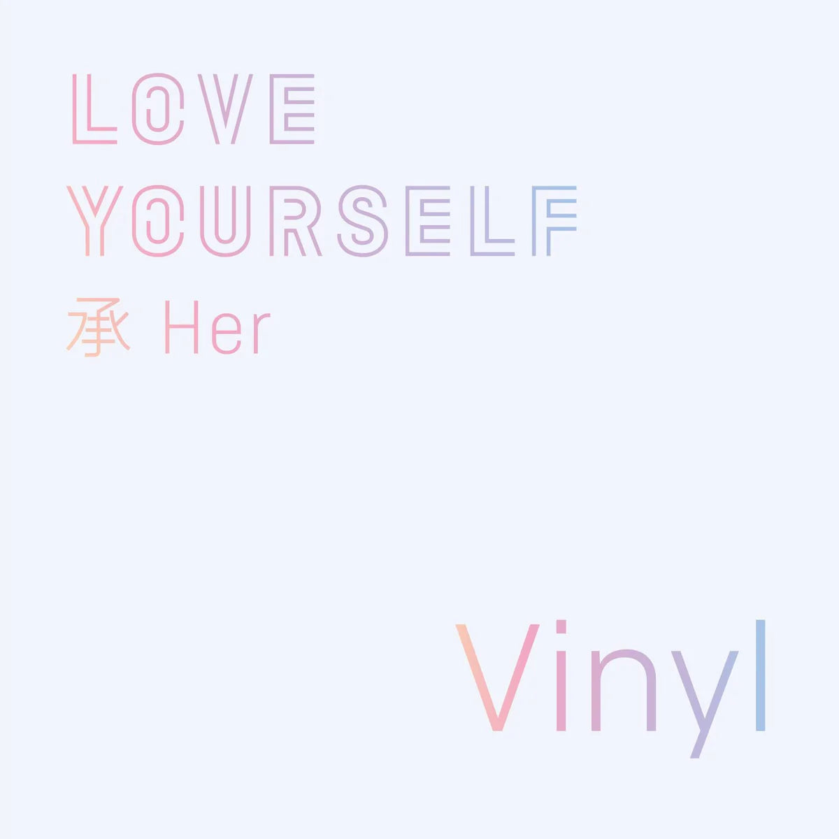 BTS - LOVE YOURSELF 承 HER VINYL LP Nolae Kpop