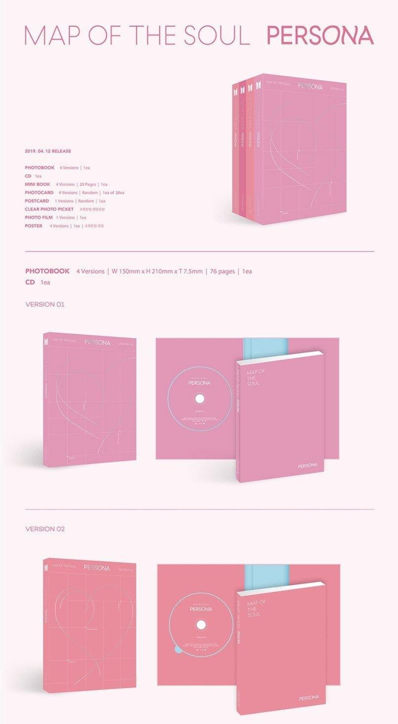 BTS - Map of the offers Soul: Persona versions 1 & 3