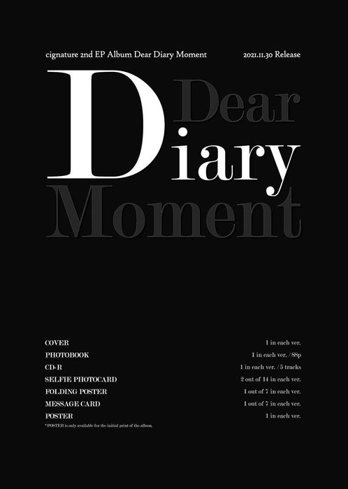 Cignature - Dear Diary Moment Nolae Kpop