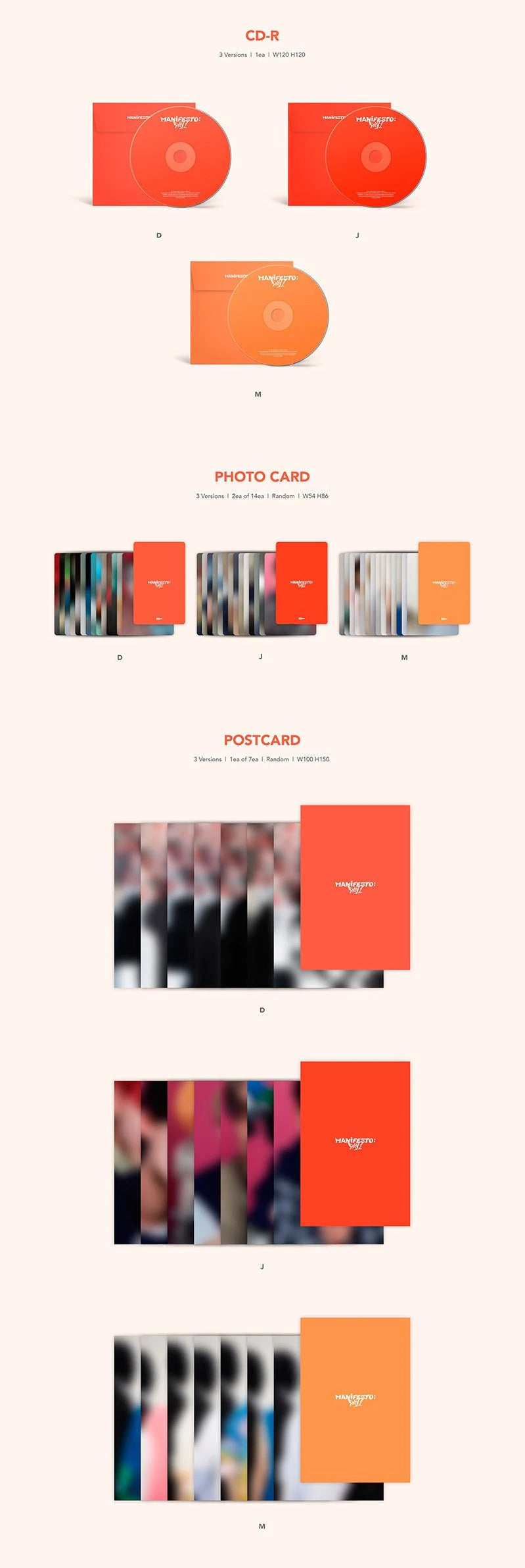 ENHYPEN Manifesto : Day 1 weverse shop Japan Benefits POB