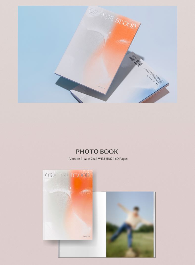 ENHYPEN - ORANGE BLOOD (5TH MINI ALBUM) ENGENE VER. + BDM Photocard Nolae Kpop