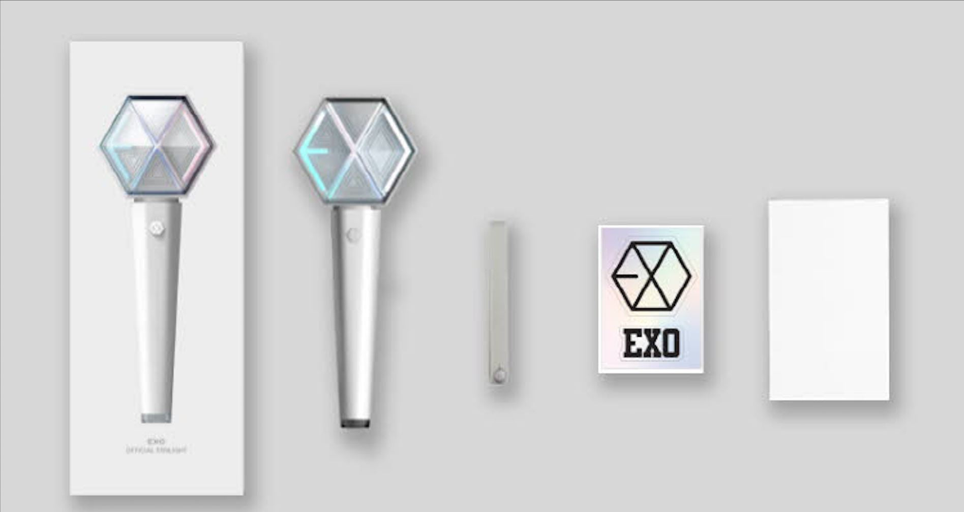 EXO - OFFICIAL FANLIGHT VER.3.0 - Lightstick mit Fotokarte