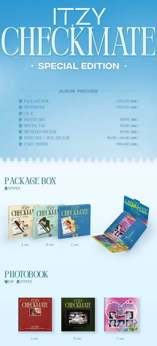ITZY – CHECKMATE [Limited Edition] + Pre-Order Benefits – Bak Bak K-Pop  Store