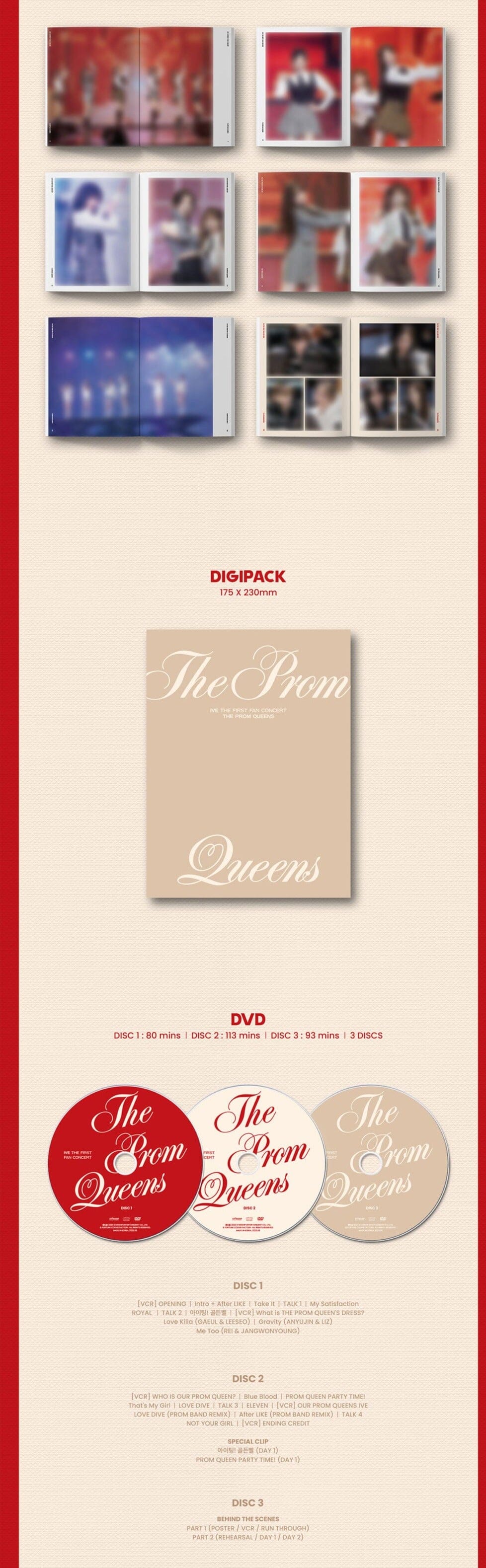 IVE - THE FIRST FAN CONCERT [The Prom Queens] DVD Nolae Kpop