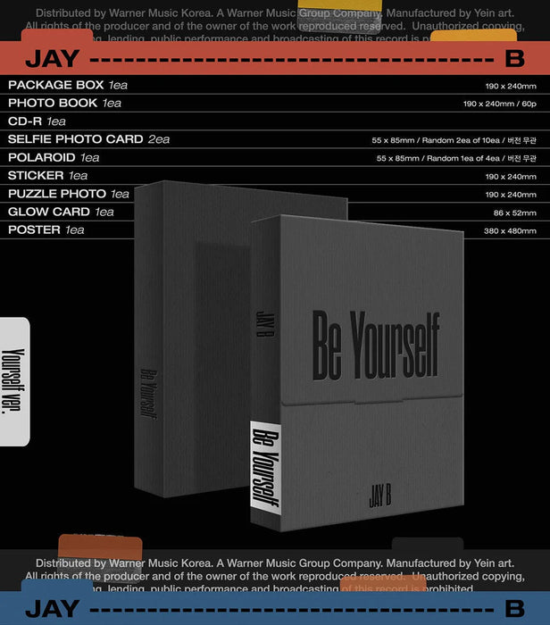 JAY B - BE YOURSELF (2ND EP) Nolae Kpop