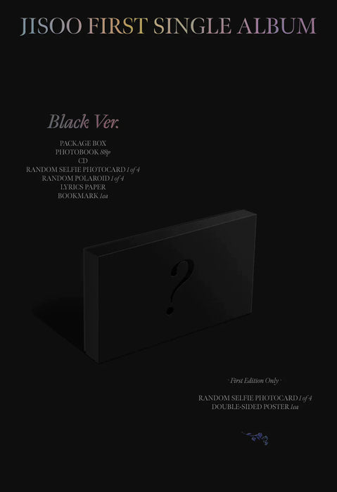 JISOO (BLACKPINK) - 1ST SINGLE ALBUM + YG Select Gift Nolae Kpop