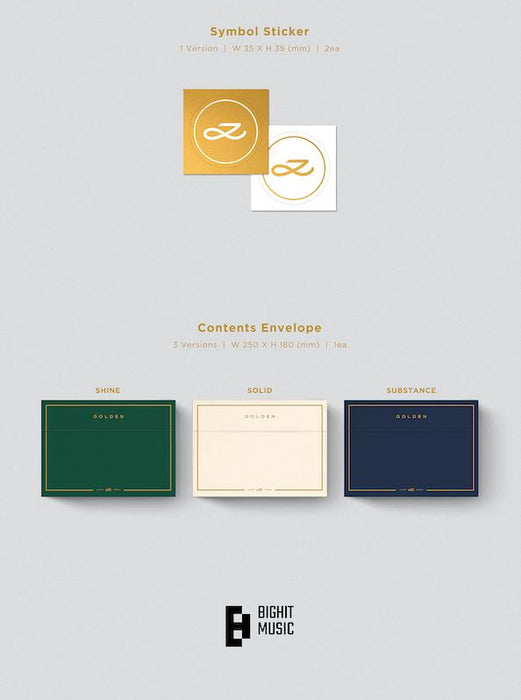 BTS Jung Kook 'GOLDEN' (Set + Weverse Albums ver.) + Weverse Gift - A-KPOP