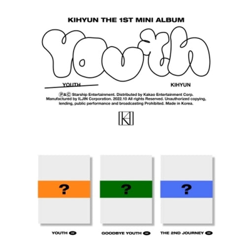 KIHYUN - [YOUTH] (1st Mini Album) Nolae Kpop