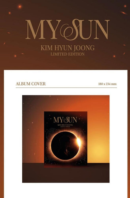 KIM HYUN JOONG - MY SUN [LIMITED EDITION] Nolae Kpop