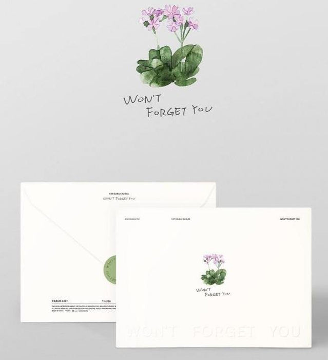 KIM SUNG KYU - Single [Won’t Forget You] - PRE ORDER