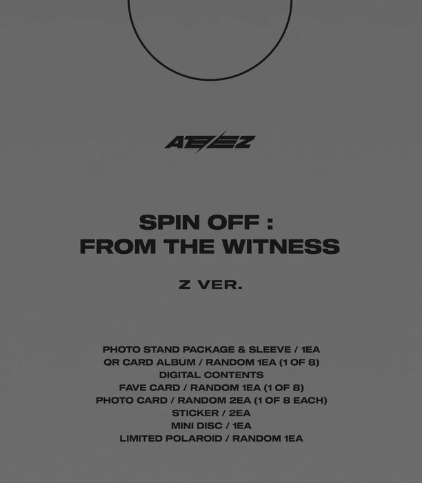 [Makestar] ATEEZ - SPIN OFF FROM THE WITNESS (Poca Album Ver.) + Photocard Nolae Kpop
