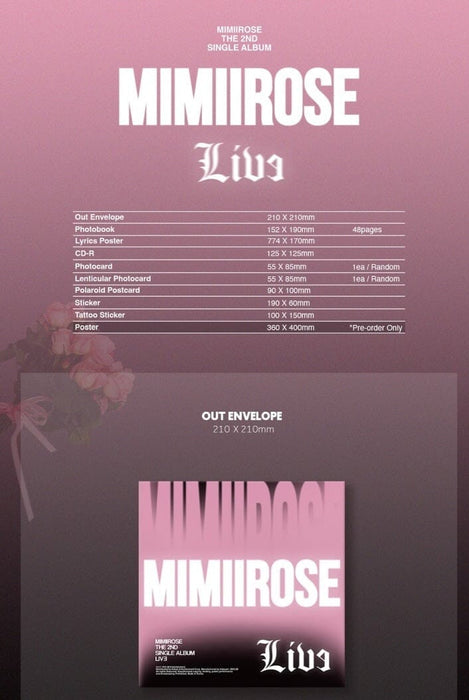 MIMIIROSE - LIVE (2ND SINGLE ALBUM) Nolae Kpop
