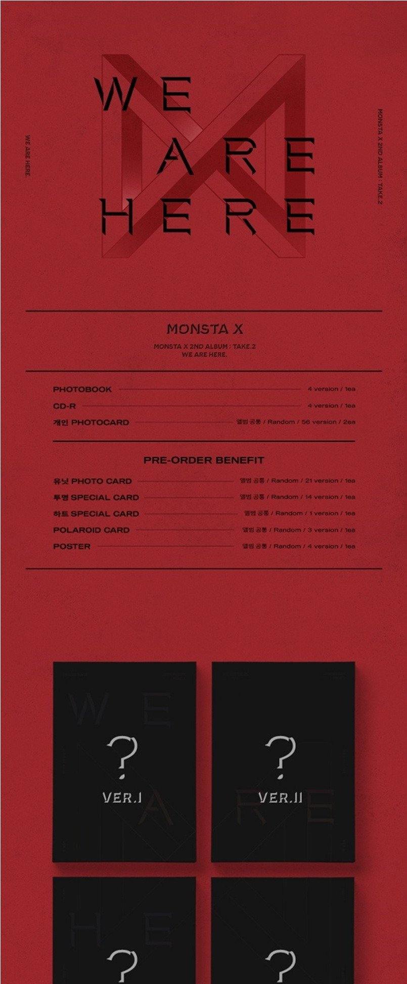 Monsta X - 2nd Album We are here (TAKE: 2)