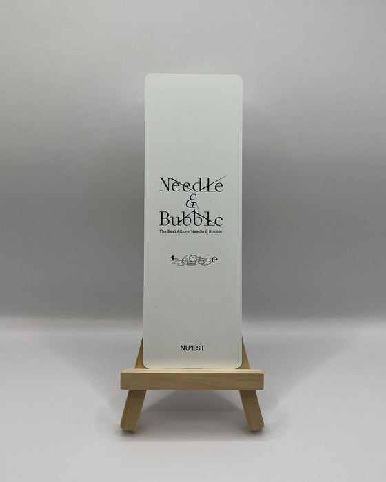NU'EST - The Best Album [Needle & Bubble] - Synnara Bookmark Nolae Kpop
