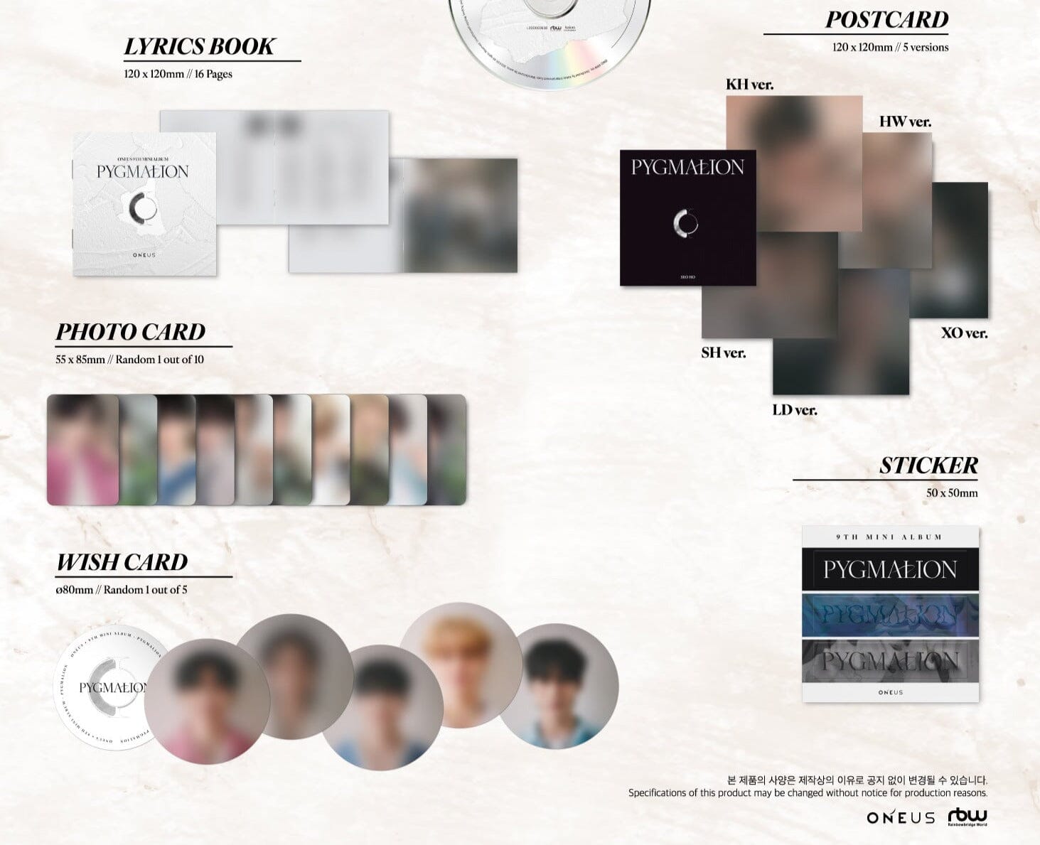 ONEUS - 9th Mini Album [PYGMALION] (JEWEL ver.)