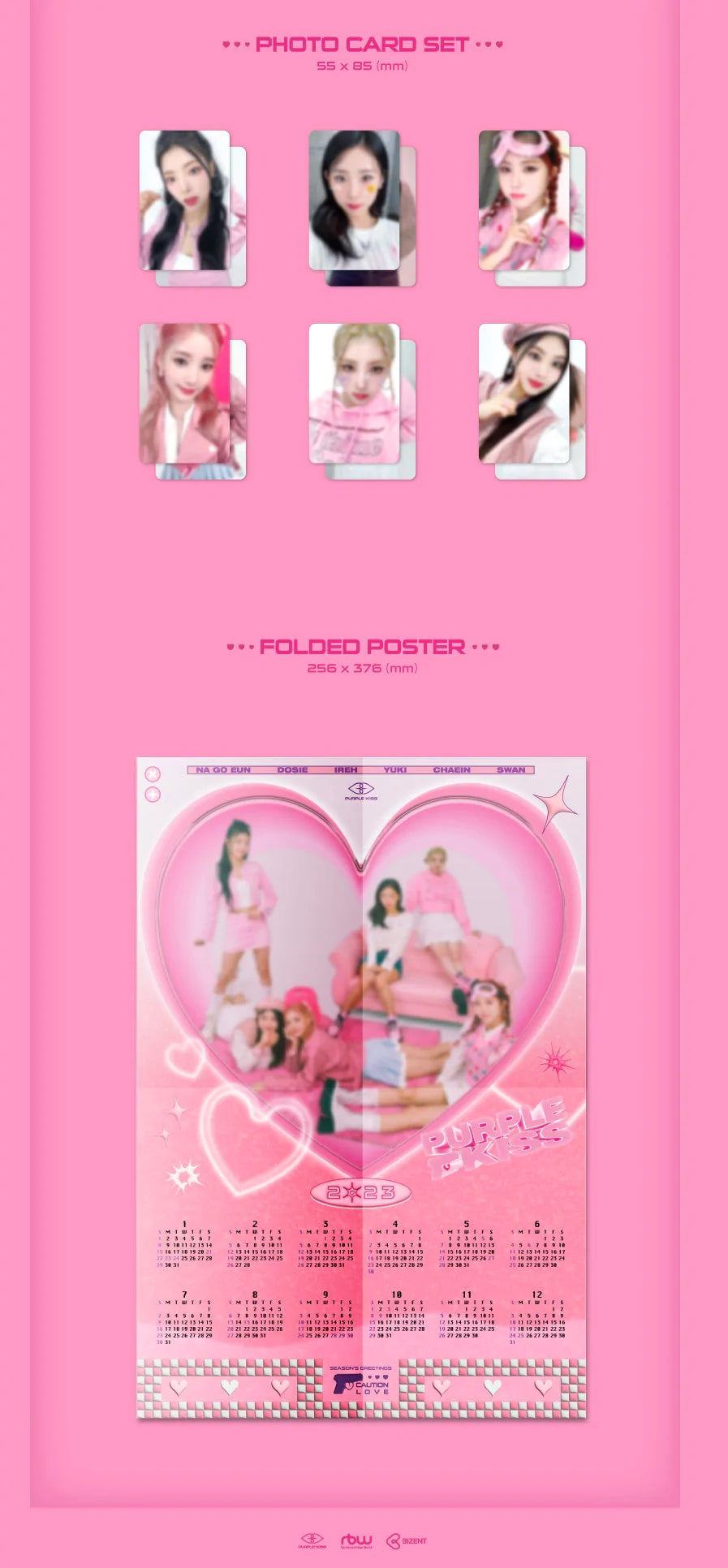 PURPLE KISS - 2023 SEASON'S GREETINGS "Caution Love" Nolae Kpop